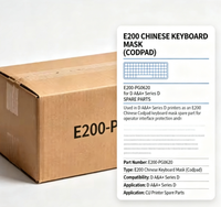 Masque de clavier chinois E200 (CODPAD) E200-PG0620 pour la série D A&A+ - Pièces de rechange