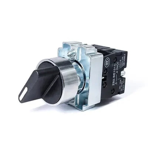 22mm 10A 250V Momentary Latching 1NO1NC CE for Plastic <b>Push</b> <b>Button</b> <b>Switch</b> IP65 for Air Compressor Station Use - Product Image 1