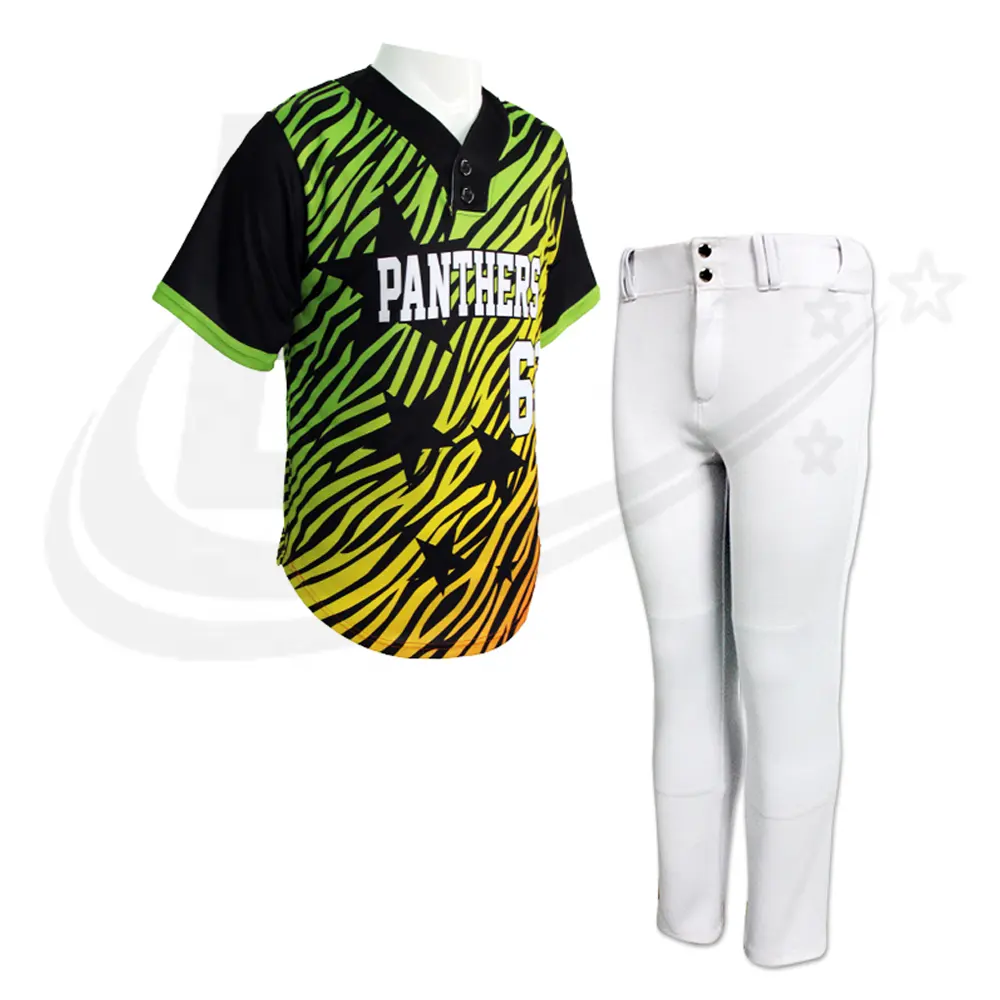OEM Custom Made Sublimation Baseball Uniform / Best Design Sublimation Baseball Jersey and Pant