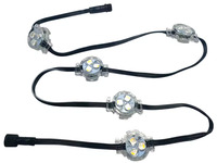 Lumières de Noël permanentes étanches IP68, lumières LED RGBW à points de pixels DMX512 avec garantie de 5 ans