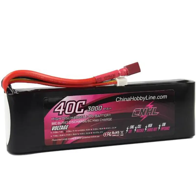 cnhl g+plus 3000mah 11.1V 3s 40c lipo battery with Dean plug