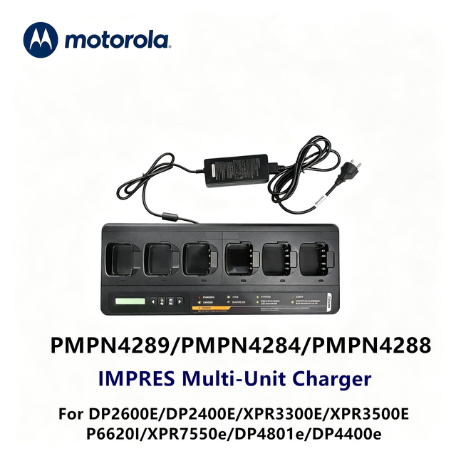 Motorola PMPN4289 PMPN4284 PMPN4288 Desktop IMPRES Multi Unit Charger for DP4800E XPR7500E DGP8550E Walkie Talkie