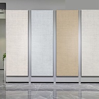 Panneau mural décoratif intérieur en PVC de style moderne, imperméable, préfabriqué, en fibre de bambou et charbon de bois, pour chambre d'hôtel
