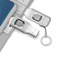 Flash Drive USB 3.0 OTG Dual-Purpose Logam Baru Kecepatan Tinggi untuk Komputer dan Ponsel 16GB Bersertifikasi CE FCC ROHS Garansi 1 Tahun