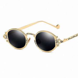 Gafas de Sol Steampunk Vintage de Moda 2020, Montura Metálica para Hombre y Mujer, Protección UV400, Ovaladas Pequeñas - Product Image 4
