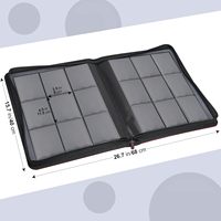 Carpeta de tarjetas Toploader comercial con cremallera de 9 bolsillos, carpeta de tarjetas, páginas, cargador superior, soporte Tcg, carpetas de colección de álbumes, cartera
