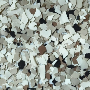 Professional Epoxy Floor Flake Chips for Garage Flooring Coatings Thin Hard Solid Color <b>Vinyl</b> Flake - Product Image 5