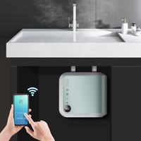 Chauffe-eau électrique intelligent sans réservoir, haute efficacité, 3,5 kw, wi-fi, sous le comptoir, pour la douche, chauffage instantané de l'eau, pour le bain