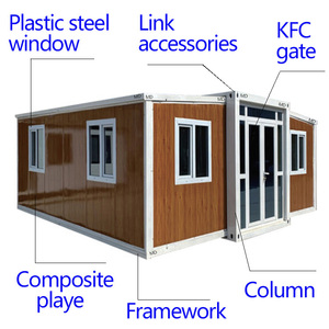 Maison conteneur 40 pieds, plans de plancher 20 pieds, isolation de grange, pliable, <span class=keywords><strong>appartement</strong></span> clé en main en kit unique, maison conteneur 40 pieds - Product Image 4