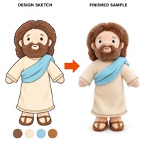 Jouets en peluche en coton personnalisés, mignons et doux, avec rembourrage en coton PP, pour enfants de 14 ans et plus