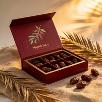 Boîtes de dattes personnalisées avec impression sur mesure, emballages de luxe pour cadeaux de Noël, vente en gros, boîtes cadeaux de dattes gourmandes
