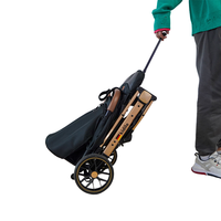 Poussette pliable multifonctionnelle en alliage d'aluminium léger avec fonction assis-couché pour bébé de 0 à 3 ans, capacité de charge jusqu'à 20 kg