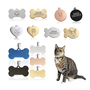 Indirizzo con ciondolo Glitter di fabbrica inciso per animali domestici nome economico collare con logo personalizzato targhetta con nome per animali domestici targhetta identificativa per cani e <span class=keywords><strong>gatti</strong></span> - Product Image 1