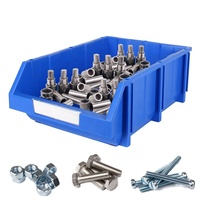 Boîtes de rangement en plastique durables et écologiques de haute qualité, bacs empilables, caisses pour pièces détachées, style solide, empilables pour la vente en gros