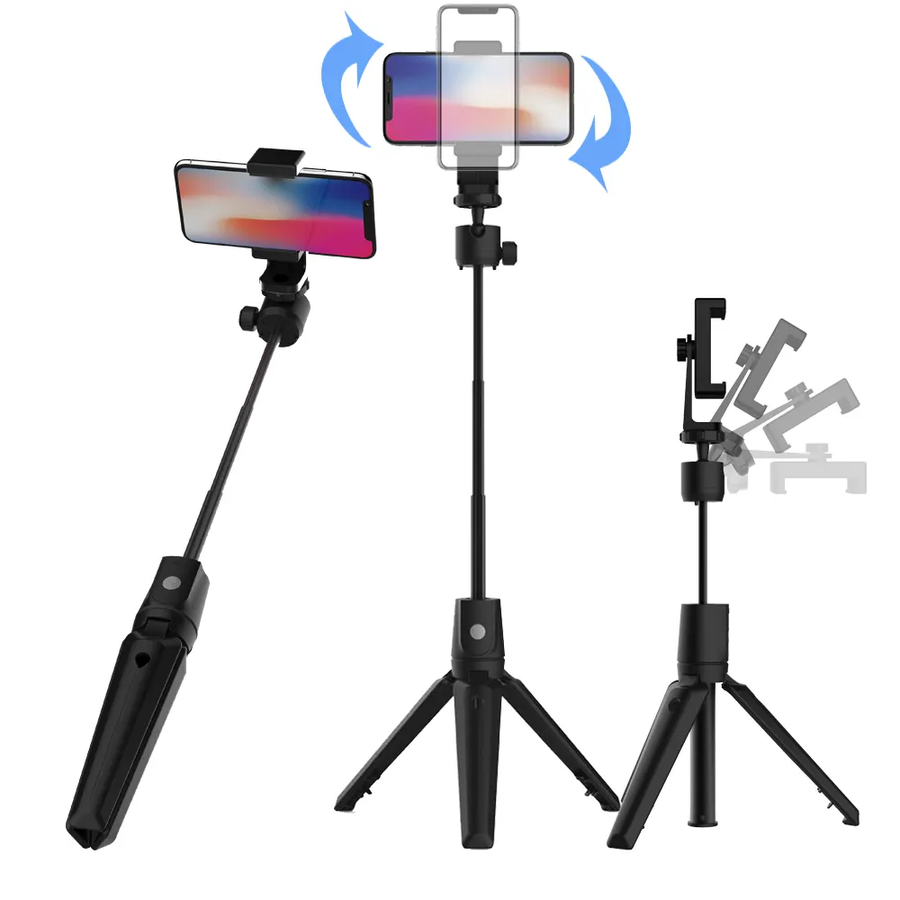 1060mm 720 Multi Rotation Foldable Tripod Detachable Remote Shutter Selfie Stick For Digital Camera