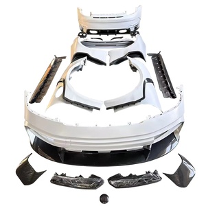 ชุดแต่ง Brabu 900 Style ครึ่งคาร์บอนไฟเบอร์ สำหรับ Porsche Carrera 992 911 ปี 2018-2024 กันชน สเกิร์ตข้าง บังโคลน สปอยเลอร์ ปีกหลัง - Product Image 1