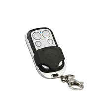 Télécommande universelle en métal à 4 boutons RF433MHz pour ouvre-porte de garage, duplicateur de télécommande, clé de clonage de code