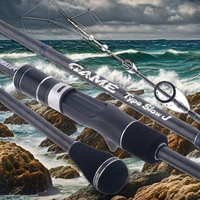 Canne à pêche Lurekiller FAST Super Hard Power Jigging 6'6' 1.98m en carbone avec poignée EVA, spinning/casting, pour bateau, composants Fuji du Japon
