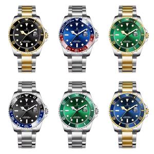 カスタムメンズ高級ステンレススチールアナログクォーツ腕時計 40mm 防水合金ケース 20mm バンド幅 アンティーククリスタルポインター - Product Image 5