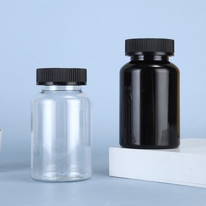 Botella de vitamina de plástico de 250ml, cápsula de píldora de medicina, suplemento de salud, botella de embalaje, botella de tableta - Product Image 4