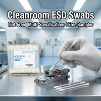 Hisopos de Esponja Antiestáticos Wipestar 80ppi para Semiconductores, Barras de Limpieza sin Pelusa para PCB, Hisopos de Espuma ESD para Cuartos Limpios Industriales