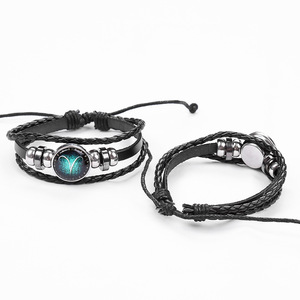 G2433 Vente en gros <span class=keywords><strong>Horoscope</strong></span> Bracelet lumineux tressé Bijoux brillant dans le noir Astrologie Bracelets <span class=keywords><strong>chinois</strong></span> 12 signes <span class=keywords><strong>du</strong></span> zodiaque - Product Image 2
