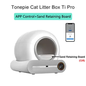 स्वचालित बिल्ली कूड़े बॉक्स स्मार्ट एपीपी नियंत्रण स्वयं सफाई कूड़े बक्से बिल्ली सैंडबॉक्स इलेक्ट्रॉनिक पालतू शौचालय बिल्ली की आपूर्ति
