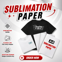 Papier de transfert par sublimation de qualité supérieure, format personnalisé, 8 x 14 A4
