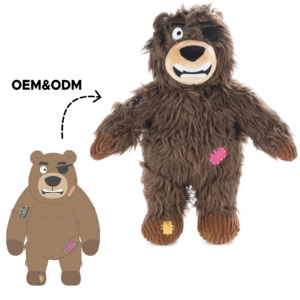 Nhà Sản Xuất Vật Nuôi Sang Trọng Con Chó Con Chó Lớn Đồ Chơi Chew Hình Dạng Động Vật Mô Phỏng Bền Squeak Đồ Chơi Cho Chó - Product Image 2