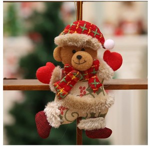 Accesorios para Árbol <span class=keywords><strong>de</strong></span> Navidad, Muñecos Navideños, Ancianos Bailando, Muñeco <span class=keywords><strong>de</strong></span> Nieve, Reno, Oso, Marionetas <span class=keywords><strong>de</strong></span> Tela, Adornos Colgantes, Regalo - Product Image 5