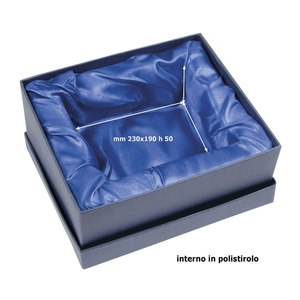 Scatola per Gioielli in Raso Blu 270X235X75 mm Confezione Regalo Premium Elegante Custodia per Conservazione - Product Image 2
