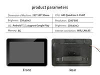 10.1 "Taxi voiture appui-tête LCD lecteur Android écran de tablette à affichage intelligent pour voiture 10 pouces écrans publicitaires numériques sur voiture