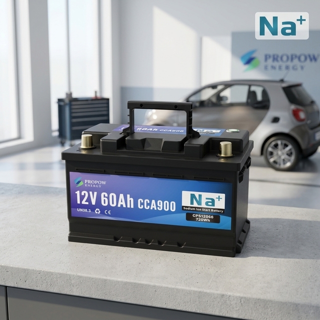 12V 60Ah Sodium Ion Cranking Battery High CCA Starting Battery for Automotive Vehicles Cars