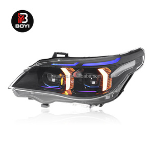 Fari E60 per <span class=keywords><strong>BMW</strong></span> Serie 5 2003-2010 <span class=keywords><strong>520d</strong></span> 523i 525i 530i, Aggiornamento Fari LED DRL con Segnale Automatico, Accessori E60 - Product Image 2