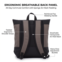 Sac à dos de voyage extensible personnalisable, imperméable, avec compartiment pour ordinateur portable et poche avant