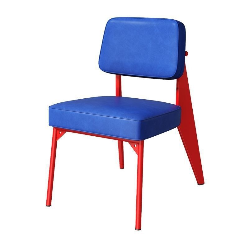 (Dossier bleu et coussin bleu) Sans accoudoirs