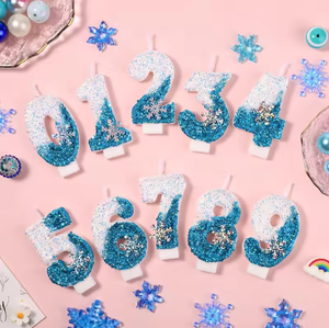 Velas <span class=keywords><strong>de</strong></span> <span class=keywords><strong>cumpleaños</strong></span> congeladas 0-9 número brillo azul copo <span class=keywords><strong>de</strong></span> nieve pastel vela niños niñas <span class=keywords><strong>cumpleaños</strong></span> fiesta pastel Topper decoración suministros - Product Image 6