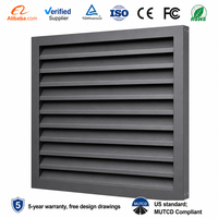 Persianas fijas de aluminio PVDF para apartamentos junto al mar, sistema de sombreado externo anticorrosión, Qualicoat Seaside
