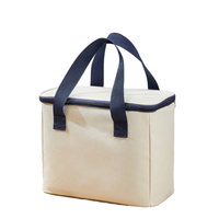 Sac isotherme de pique-nique rayé en Oxford imperméable grande capacité avec fermeture éclair, sac à lunch pour enfants