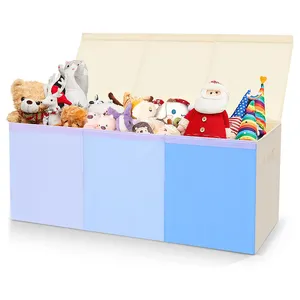 Cierre seguro Duradero y protector Caja de juguetes de malla colorida expandible Organizador de juguetes de fácil acceso Divertido y funcional