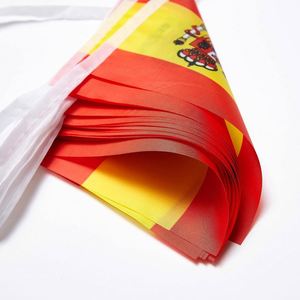 Wholesale Polyester Spanish Bunting Small <b>Flag</b> Mini Pennant Decoration Banner Spain String <b>Flag</b> Banner - Product Image 2