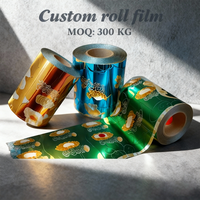 Rouleaux de film plastique imprimés sur mesure pour l'emballage alimentaire, pour les sachets de bonbons et de chips