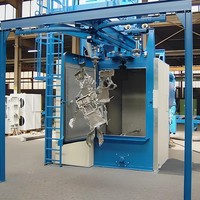 Q378E Double crochet grenaillage électromécanique acier machine de sablage industrie coulée nouvel état moteur moteur noyau
