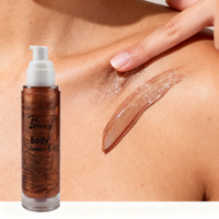 Huile bronzante végétalienne Glow Liquid Illuminator Makeup Shimmer Body Oil Huile scintillante biologique