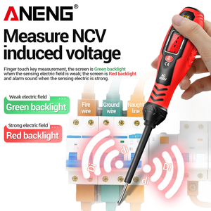 Aneng ปากกา B19ดิจิตอลแบบไม่สัมผัสพร้อมสัญญาณเตือน, เครื่องตรวจจับแรงดันไฟฟ้า30-1000V เครื่องมือค้นหาตัวแยกวิเคราะห์ - Product Image 4