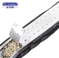 Barre d'entretoise en aluminium de bord chaud de cachetage butylique utilisée pour le double vitrage en verre isolant