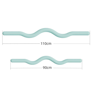 Barra de Pesas con Revestimiento de Silicona, Agarre Ergonómico Antideslizante, Barra Reversible para Pilates y Gimnasio en Casa - Product Image 3