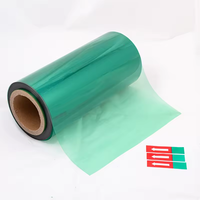 Film PET vert transparent film en rouleau en plastique transparent film en rouleau de stratification pour animaux de compagnie