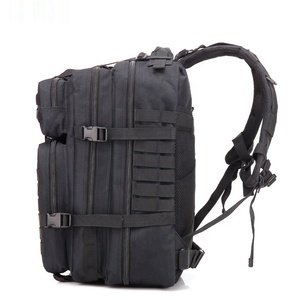 <span class=keywords><strong>Mochila</strong></span> táctica al aire libre 800D <span class=keywords><strong>45</strong></span> <span class=keywords><strong>litros</strong></span> negro impermeable con cierre de cremallera multiusos para caza Camping otras actividades - Product Image 2