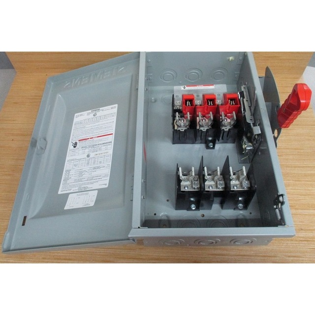 New Original HF362 Heavy Duty Fusible Safety Switch 60A 600V 3 Pole Disconnect Switch